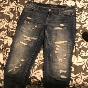 Jeans from Maurice’s .. slightly distressed